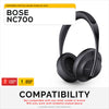 Bose NC700 Hybrid Replacement Earpads with Gel, Memory Foam, Breathable Fabrics & Soft PU Leather