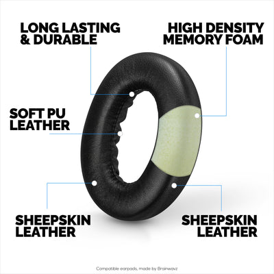 Sheepskin Earpads for BOSE NC700 Headphones, High Quality, Soft Leather & Memory Foam Ear Pad for Additional Comfort