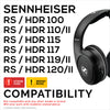 Replacement Earpads for SENNHEISER RS120, RS110, RS115, RS117, RS119 Headphones - Soft PU Leather & Foam Ear Pad - HDR 120, HDR100, HDR110, HDR117, HDR119