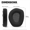 Replacement Velour Earpads for SENNHEISER RS165, RS175, RS185 & RS195 Headphones - Soft Foam Ear Pad, HDR165, HDR175, HDR185, HDR195