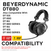 Sheepskin Earpads for BEYERDYNAMIC DT880, DT531, DT690, DT811, DT880 Series, DT911, DT931 & DT990 Series Headphones