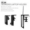 Laptop Holder for Side of Desk, 1.2" / 31mm, Adjustable Width, Ideal for Macbooks, Surface, Keyboards, Switch, Tablets & More